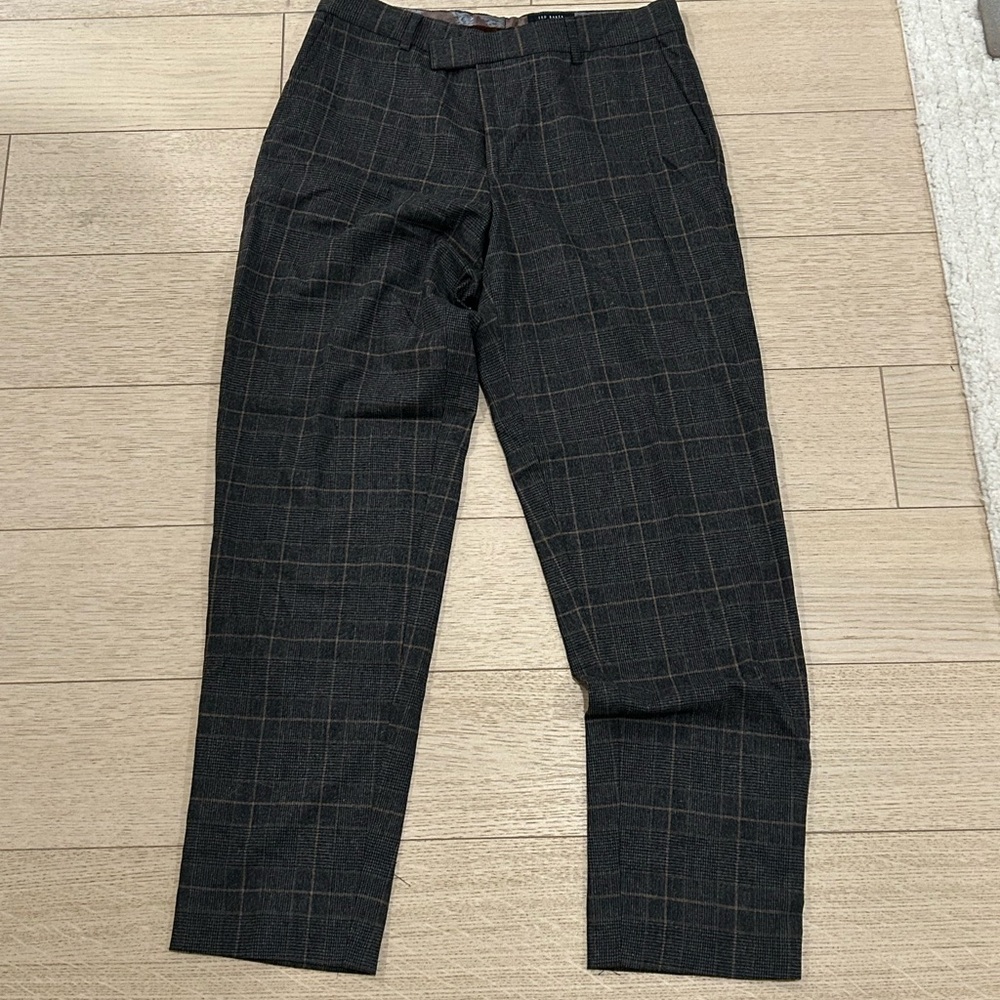 Men’s Ted Baker Plaid Dress Pants 34